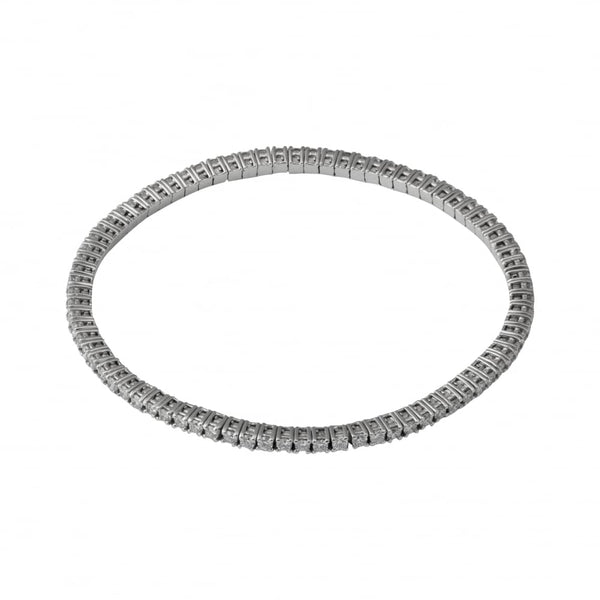 Finnies The Jewellers 18ct White Gold Stretchy Line Bracelet