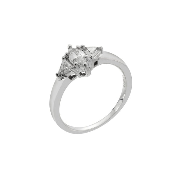 Finnies The Jewellers 18ct White Gold Three Stone Diamond Ring 0.55ct