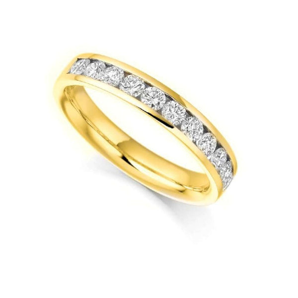 Finnies The Jewellers 18ct Yellow Gold Diamond Channel Set Eternity Ring 0.78ct