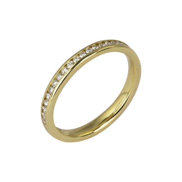 Finnies The Jewellers 18ct Yellow Gold Diamond Wedding Band 0.12ct