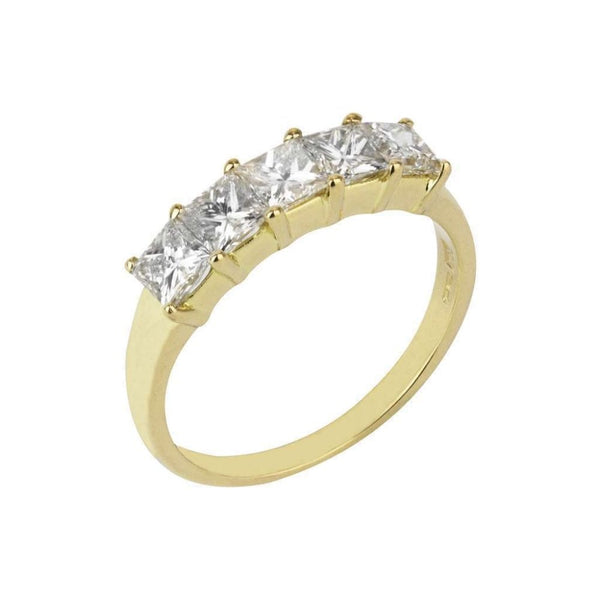 18ct Yellow Gold Five Stone Diamond Eternity Ring 1.30ct
