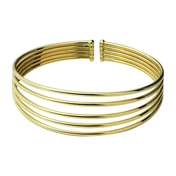 Finnies The Jewellers 18ct Yellow Gold Five Strand Torque Bangle