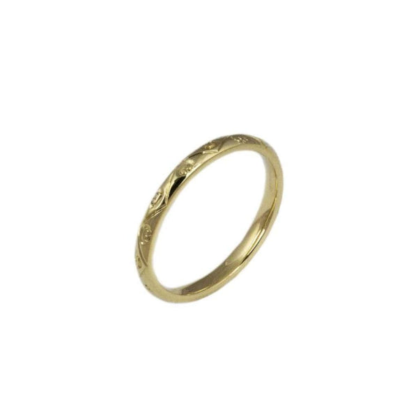 Finnies The Jewellers 18ct Yellow Gold Patterned Wedding Ring