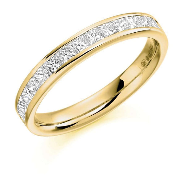 Finnies The Jewellers 18ct Yellow Gold Princess Cut Diamond Eternity Ring 0.75ct