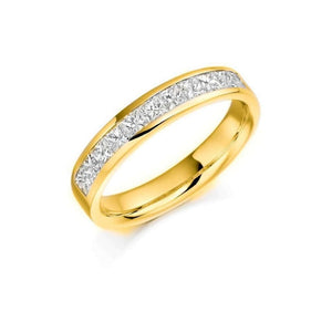 Finnies The Jewellers 18ct Yellow Gold Princess Cut Diamonds Eternity Ring 0.75ct