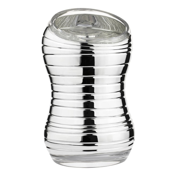 Finnies The Jewellers 999 Silver Overlay on Crystal Vase