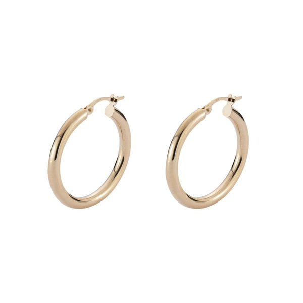 Finnies The Jewellers 9ct Rose Gold 3mm Hoop Earrings