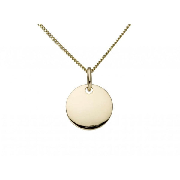 Finnies The Jewellers 9ct Rose Gold Circle Pendant With 18