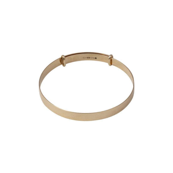 Finnies The Jewellers 9ct Rose Gold Plain Polished Expanding Baby Bangle