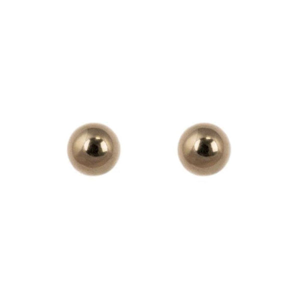 Finnies The Jewellers 9ct Rose Gold Polished Ball Stud Earrings