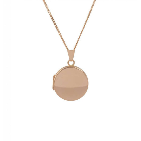Finnies The Jewellers 9ct Rose Gold Round Polished Locket
