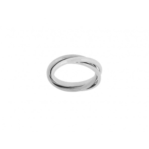 Finnies The Jewellers 9ct White Gold 3 Russian Wedding Rings