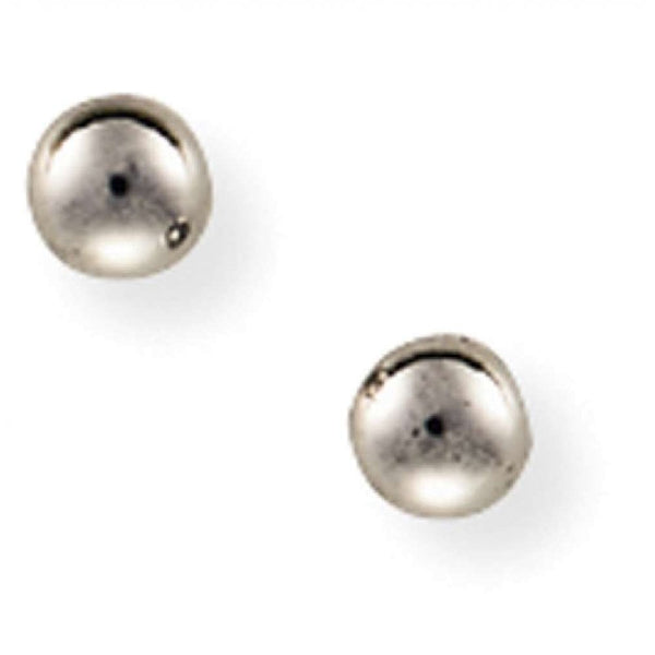 Finnies The Jewellers 9ct White Gold 4mm Ball Stud Earrings