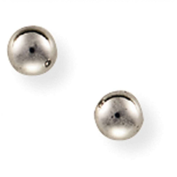 Finnies The Jewellers 9ct White Gold 5mm Ball Stud Earrings