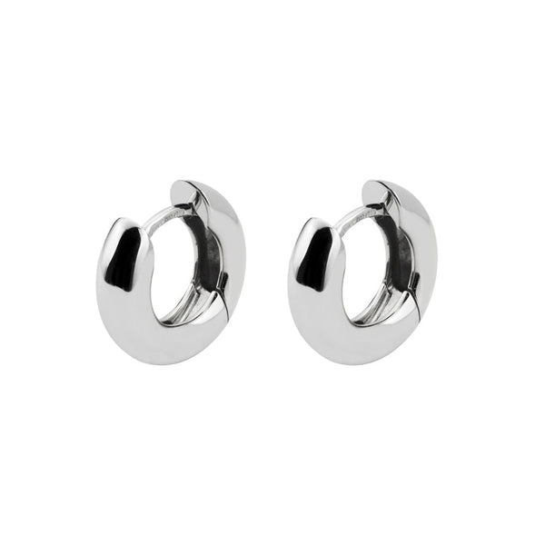Finnies The Jewellers 9ct White Gold Hinged Hoop Earrings