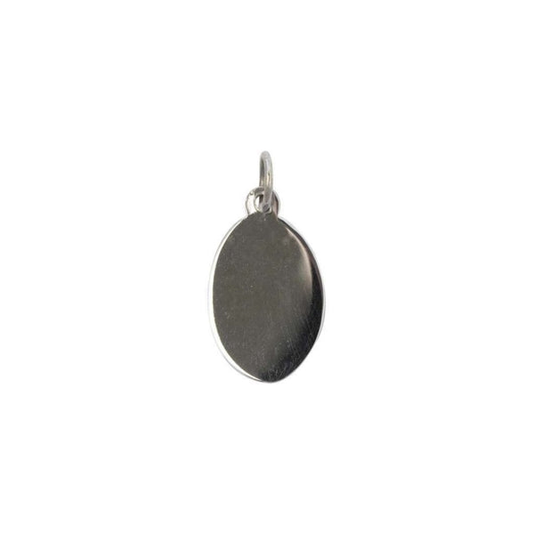 Finnies The Jewellers 9ct White Gold Plain Oval Disc
