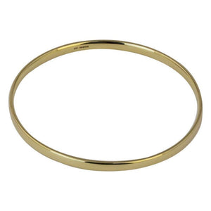 Finnies The Jewellers 9ct Yellow Gold 4mm Plain Slave Bangle