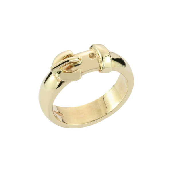 Finnies The Jewellers 9ct Yellow Gold Buckle Ring