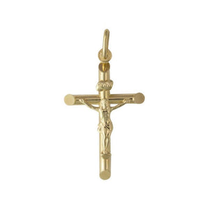 Finnies The Jewellers 9ct Yellow Gold Crucifix