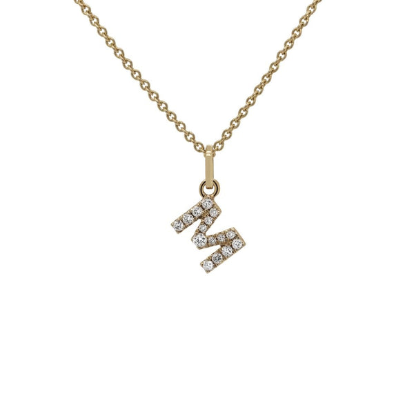 Finnies The Jewellers 9ct Yellow Gold Diamond Set Initial 