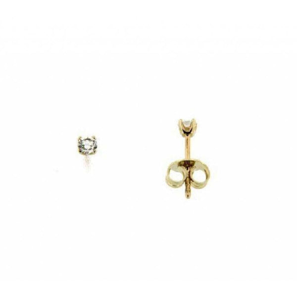 Finnies The Jewellers 9ct Yellow Gold Diamond Stud Earrings