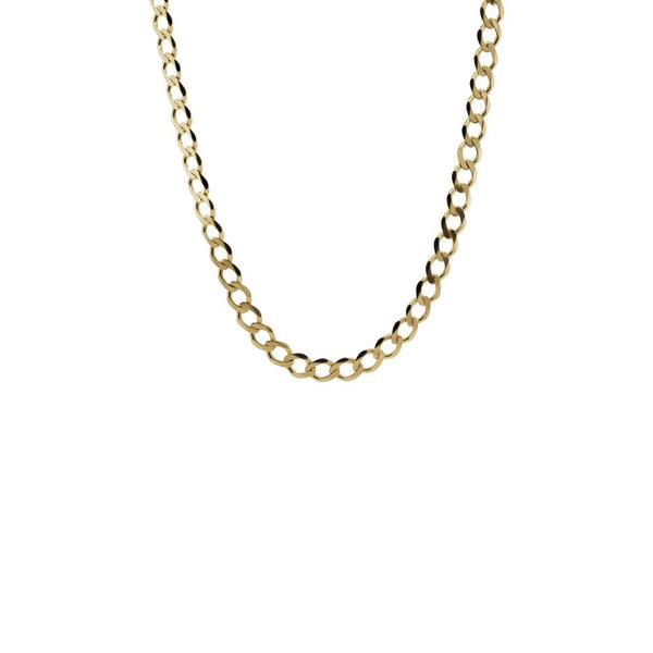 Finnies The Jewellers 9ct Yellow Gold Filed Flat Open Curb Chain
