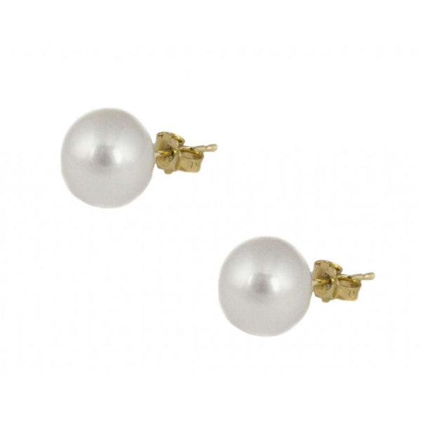 Finnies The Jewellers 9CT Yellow Gold Fresh Water Pearl Stud Earings