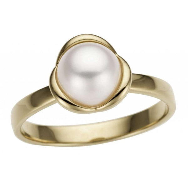 Finnies The Jewellers 9ct Yellow Gold Freshwater Cultered Pearl Dress Ring