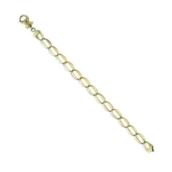Finnies The Jewellers 9ct Yellow Gold Large Open Oval Links Bracelet