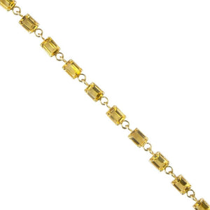 Finnies The Jewellers 9ct Yellow Gold Oblong Citrine Bracelet