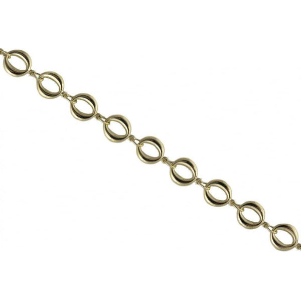 Finnies The Jewellers 9ct Yellow Gold Oval Linked Bracelet