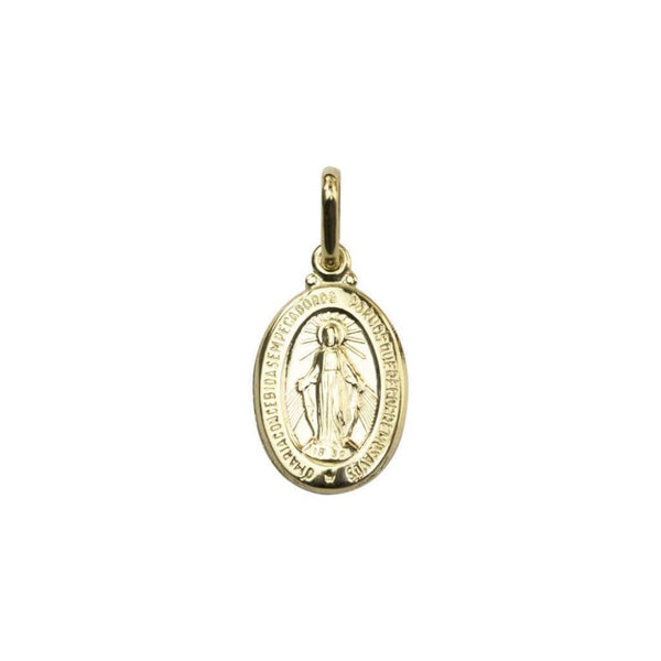 Finnies The Jewellers 9ct Yellow Gold Oval Micaculous Medal Disc