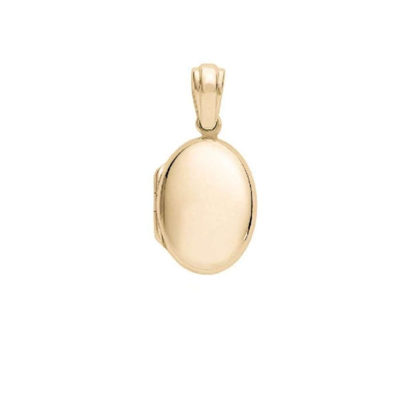 Finnies The Jewellers 9ct Yellow Gold Polished Oval Locket and 18