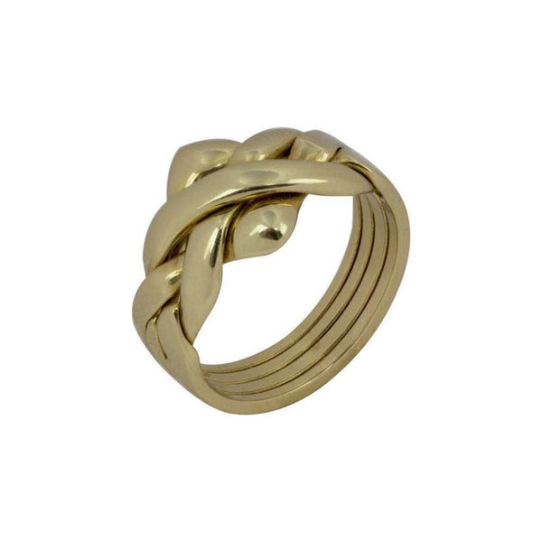 Finnies The Jewellers 9ct Yellow Gold Puzzle Ring