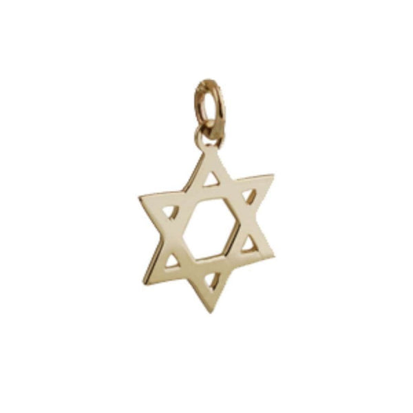 Finnies The Jewellers 9ct Yellow Gold Small Star Of David Pendant