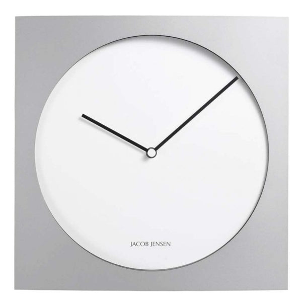 Finnies The Jewellers Aluminium And MDF Wall Clock White Dial Siver Case