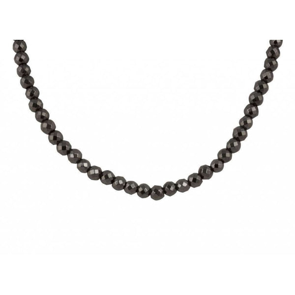 Finnies The Jewellers Faceted Cut Haematite Plain Necklace 26
