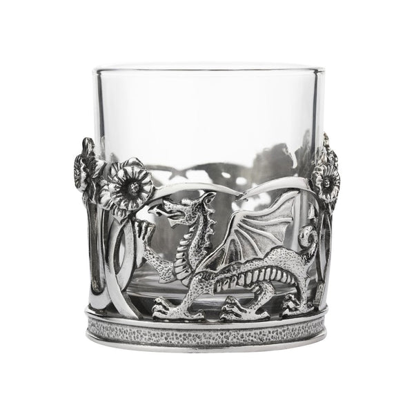 Finnies The Jewellers Pewter & Glass Dragon Tumbler
