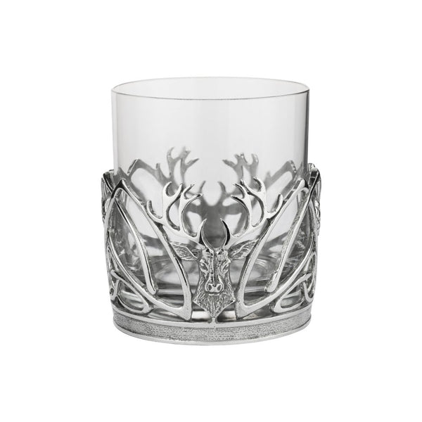 Finnies The Jewellers Pewter Stag Whisky Glass