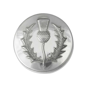 Finnies The Jewellers Pewter Thistle Round Trinket Box
