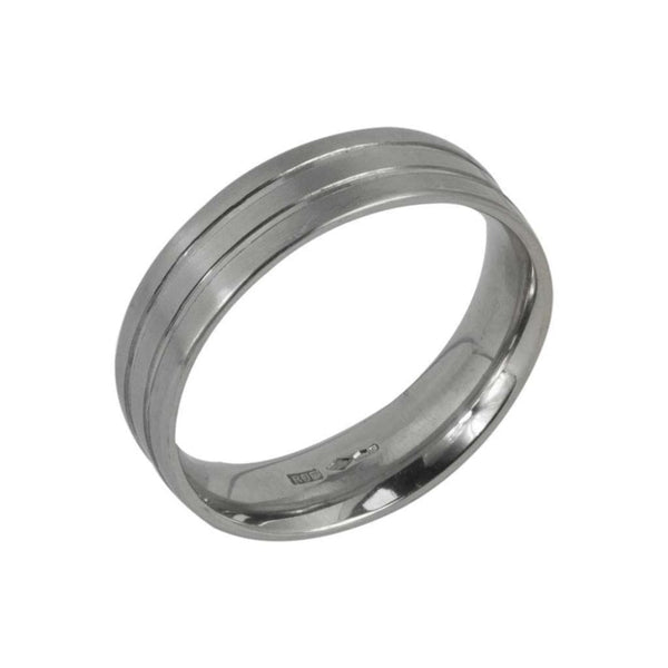 Finnies The Jewellers Platinum 6mm Flat Court Wedding Ring
