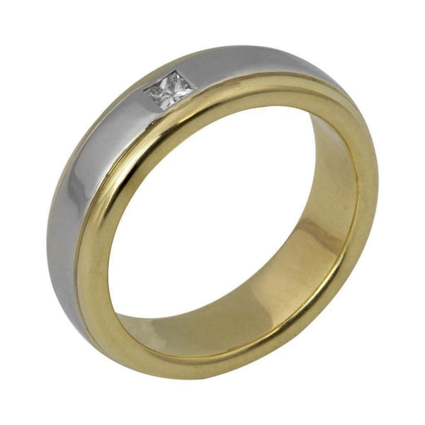 Platinum and 18ct Yellow Gold Diamond Wedding Ring