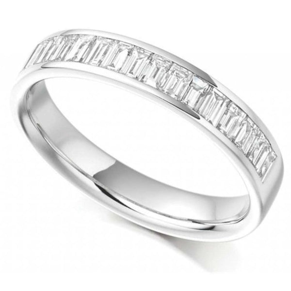 Finnies The Jewellers Platinum Baguette Cut Diamond Eternity Ring 0.76ct