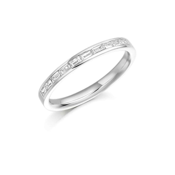 Finnies The Jewellers Platinum Baguette Cut Diamond Ring
