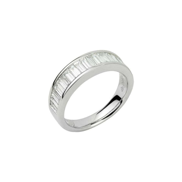 Finnies The Jewellers Platinum Diamond Baguette Cut Eternity Ring 1.09ct