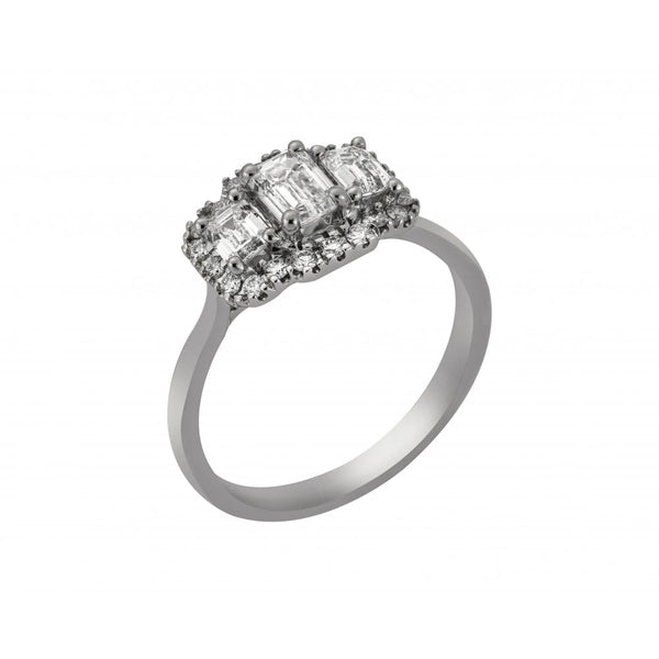 Finnies The Jewellers Platinum Diamond Cluster Ring