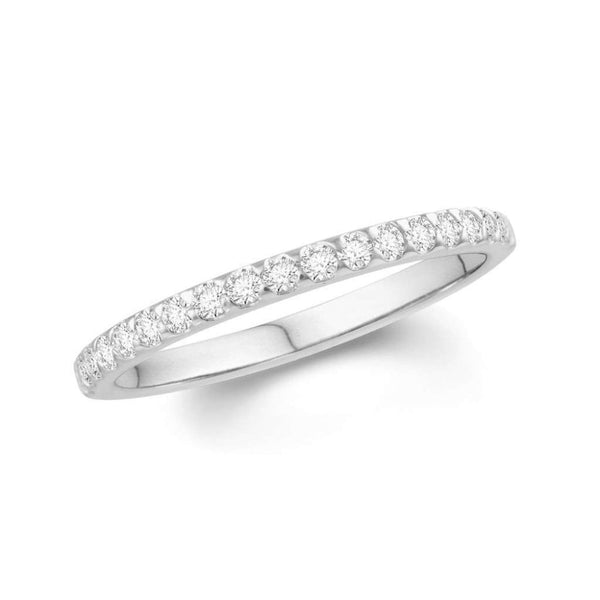 Finnies The Jewellers Platinum Diamond Eternity Ring 0.15ct