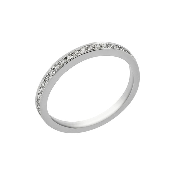 Finnies The Jewellers Platinum Diamond Eternity Ring 0.18ct