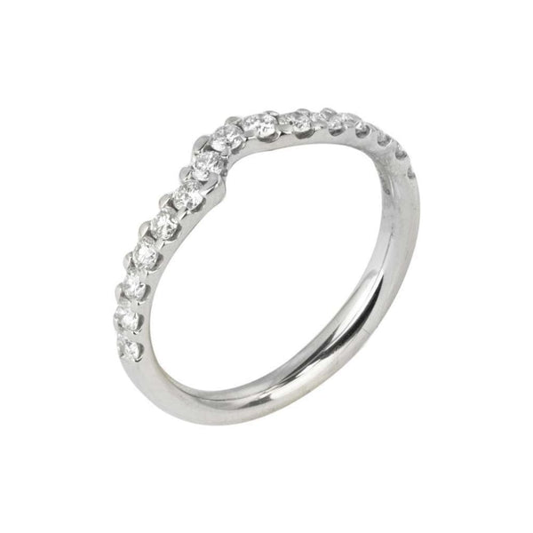 Finnies The Jewellers Platinum Diamond Shaped Ring