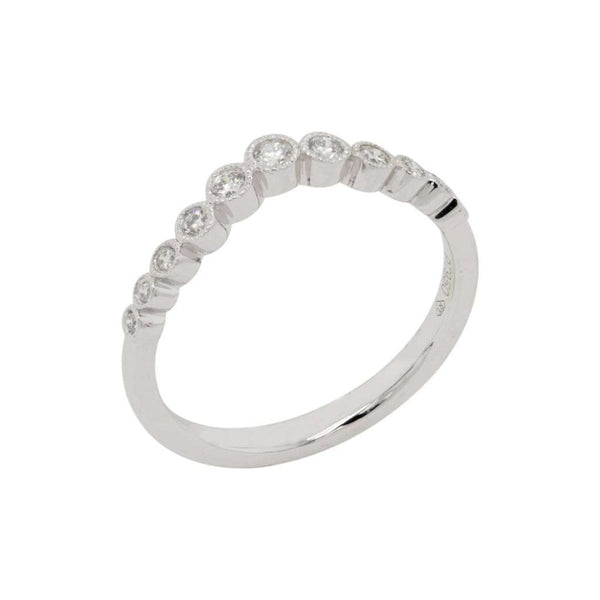 Finnies The Jewellers Platinum Diamond Shaped Wedding/Eternity Ring 0.18ct